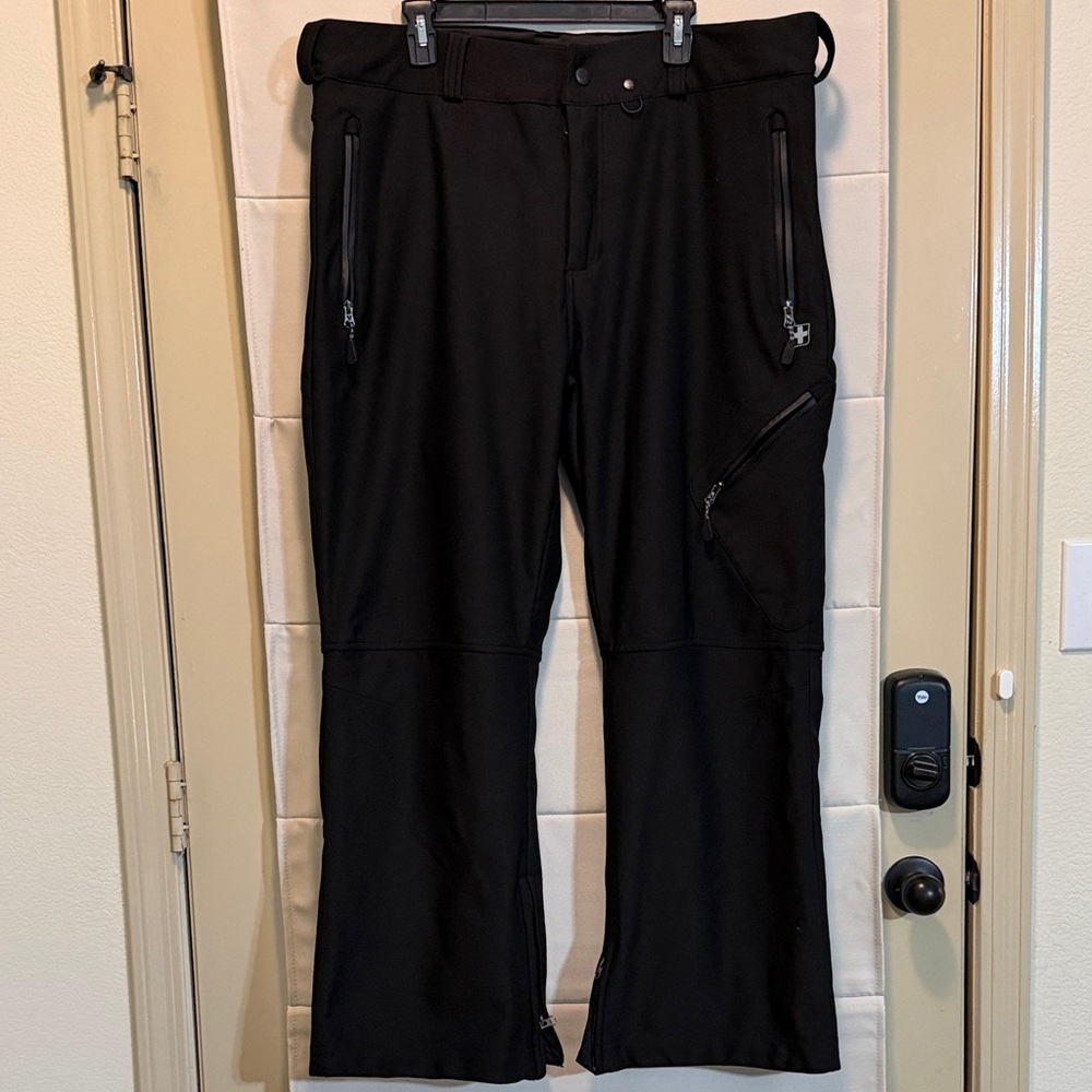 Swiss Tech Men's Black Fleece Snow/Ski Pants XL